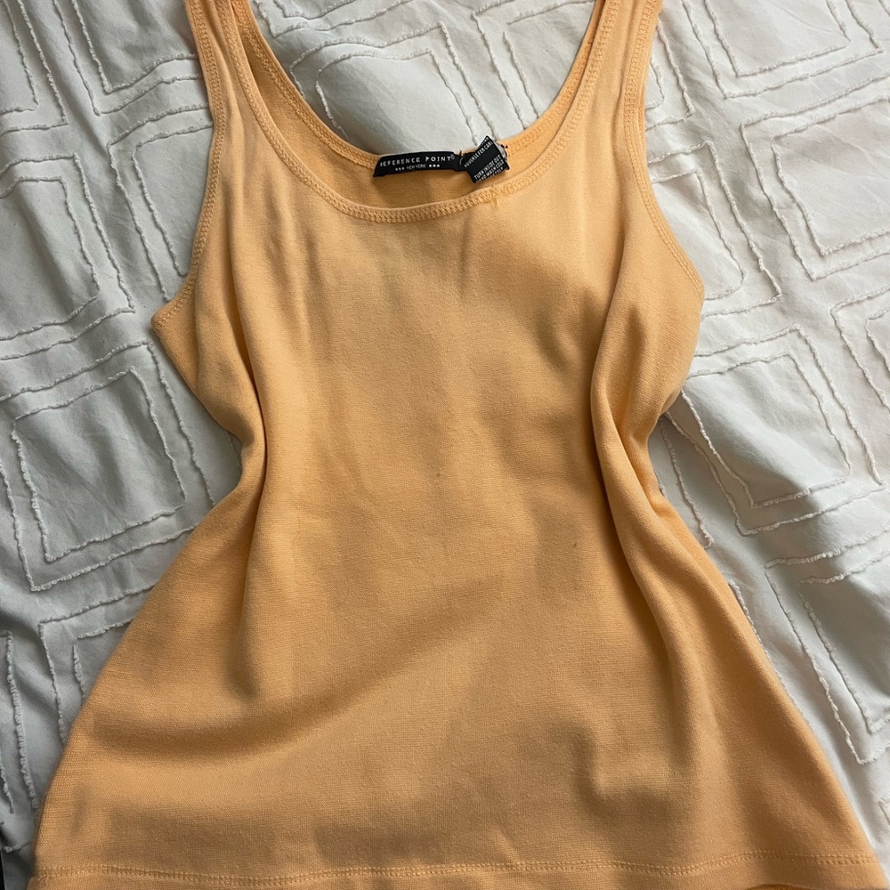 Effortless Style Peach Tank Top
